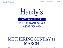 Tablet Screenshot of hardys-catering.co.uk